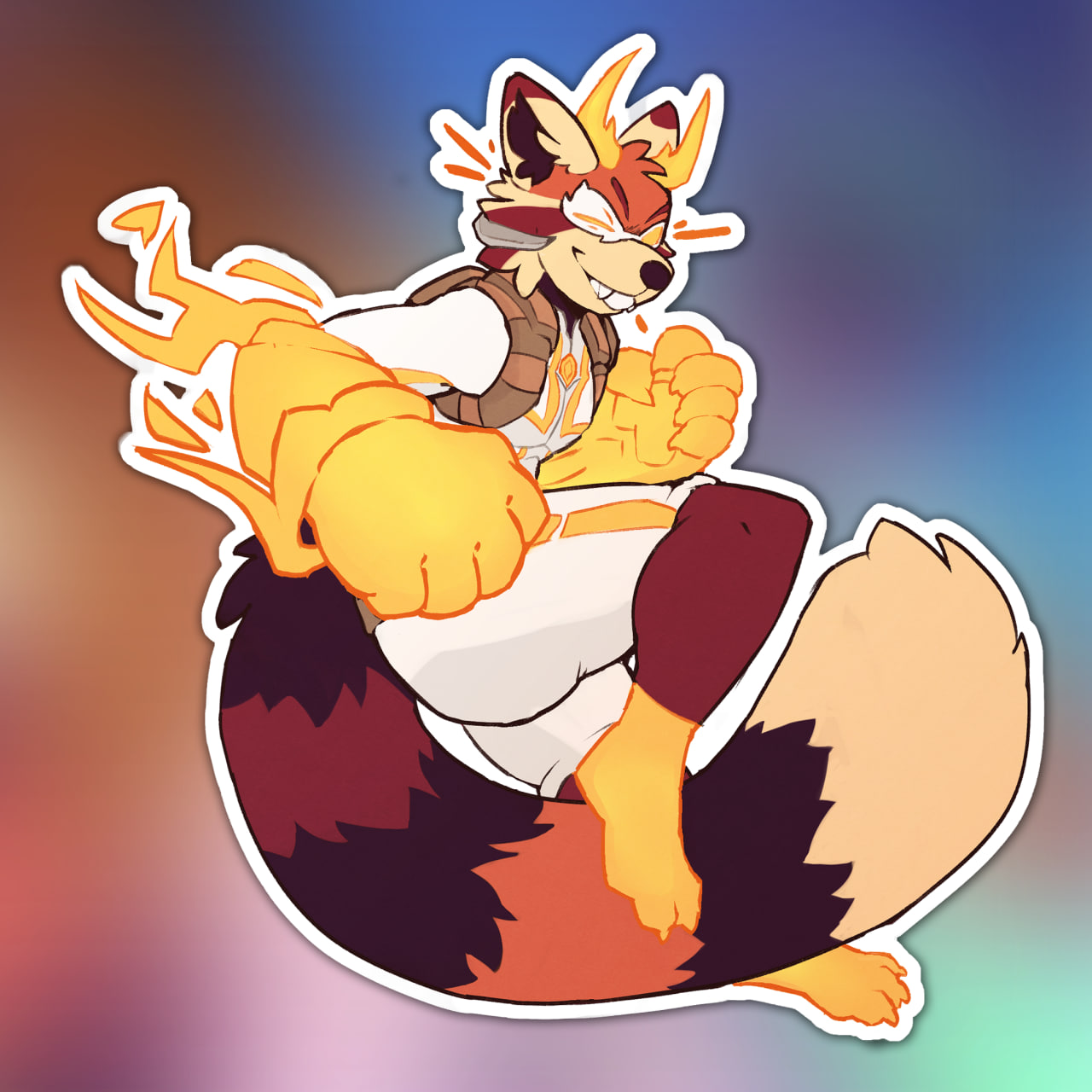 "FluffCity: The Action Pack!" 6-stickers pack - image 2