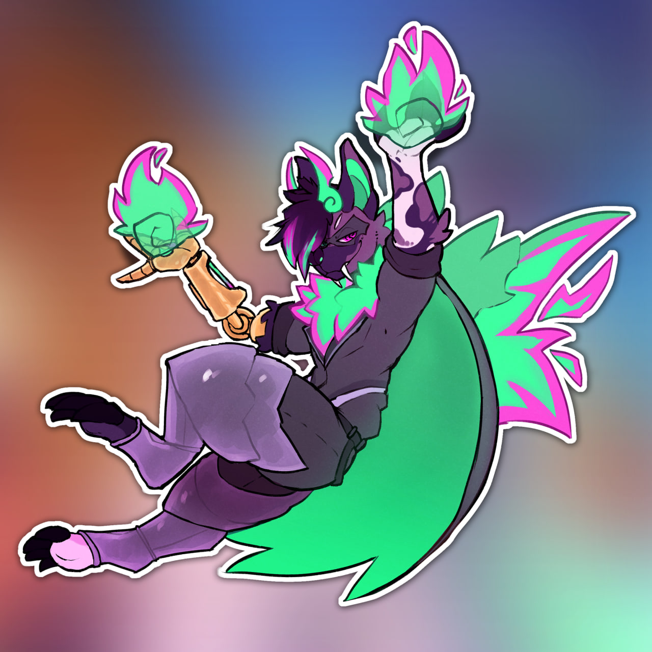 "FluffCity: The Action Pack!" 6-stickers pack - image 3